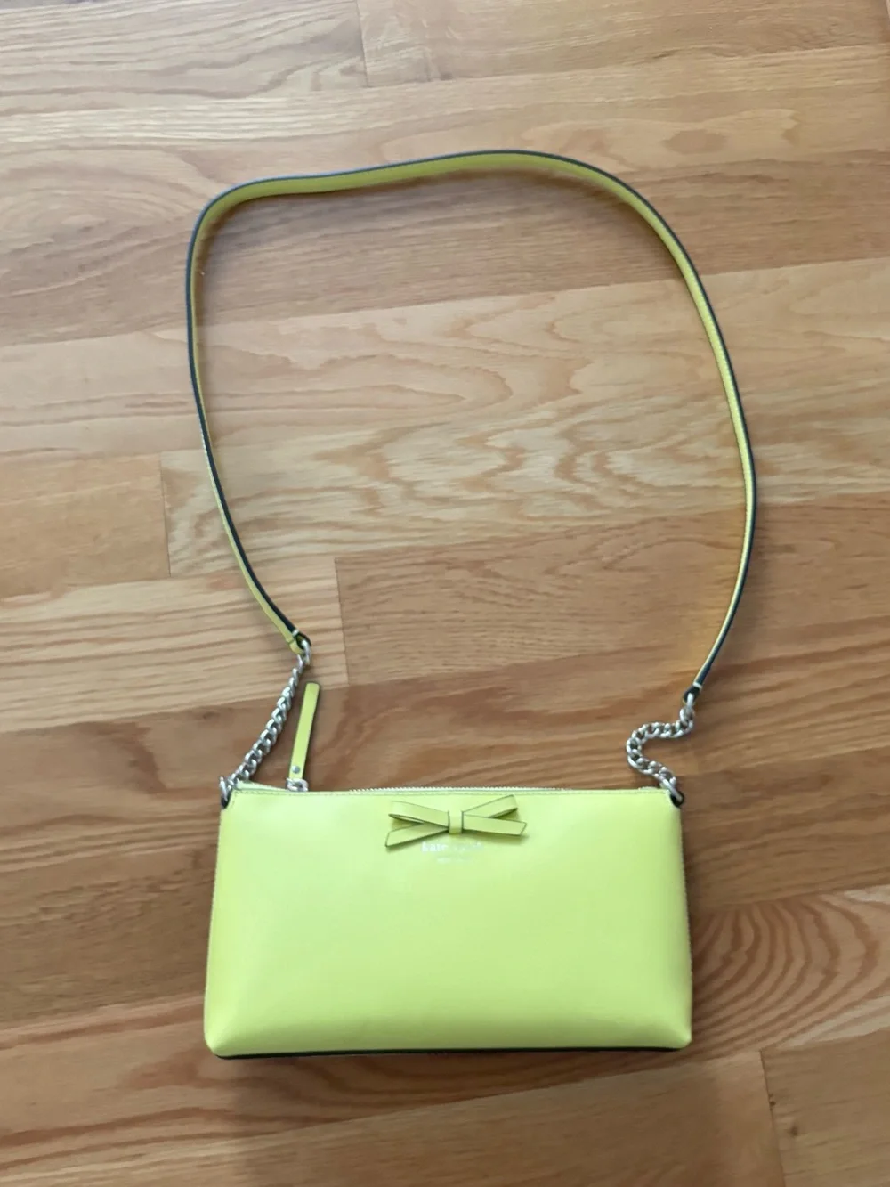 Brand New Kate spade New York Lemon Yellow Bow Crossbody Bag